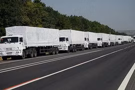 Đoàn xe viện trợ nhân đạo của Nga lại lên đường sang Ukraine 
