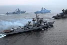 Nga, Ấn Độ diễn tập hải quân tại biển Nhật Bản