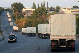 Ukraine yêu cầu Nga chấm dứt gửi đoàn xe viện trợ sang miền đông