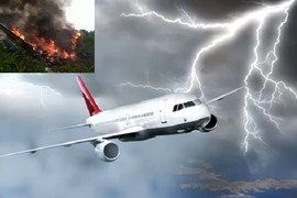 Sét đánh tan máy bay làm 4 người thiệt mạng