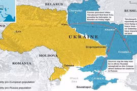 Tổng thống Viktor Yanukovych đã lên tàu ngầm sang Nga?