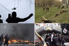 Ukraine: Nhân dân chiếm 4 thành phố, chính phủ tấn công ngoại ô