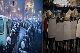 Nga và Ukraine đồng cáo buộc phương Tây đứng sau bạo động ở Kiev