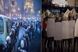 Nga và Ukraine đồng cáo buộc phương Tây đứng sau bạo động ở Kiev