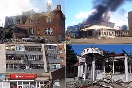 Slovyansk bị rocket BM-21 Ukraine bắn phá tan hoang