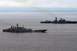 Hải quân Nga rầm rộ diễn tập bất thường tại Caspian