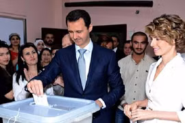 Đương kim Tổng thống Syria al-Assad tái đắc cử với số phiếu áp đảo