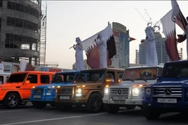 Dàn "chiến binh" Mercedes-Benz G55 AMG diễu hành mừng quốc khánh