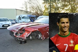 Siêu xe của Cristiano Ronaldo bị đâm nát đầu vẫn đắt giá