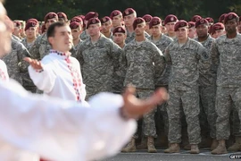 Binh lính NATO bắt đầu tập trận ở phía tây Ukraine