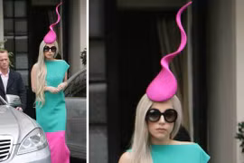 Lady Gaga đội mũ... "tinh trùng"