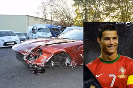 Siêu xe của Cristiano Ronaldo bị đâm nát đầu vẫn đắt giá
