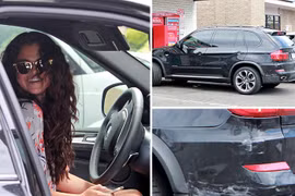 Selena Gomez không may đụng xe khi đang lái BMW X5