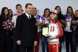 Nga tặng xe sang cho vận động viên đoạt huy chương ở Sochi 2014