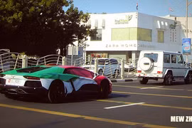 Hàng loạt siêu xe xuất hiện trong ngày Quốc khánh của UAE