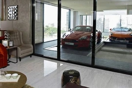 Garage ôtô trên không "có một không hai" 