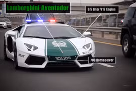 Tận mắt chiêm ngưỡng cảnh sát Dubai tuần tra bằng siêu xe