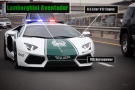 Tận mắt chiêm ngưỡng cảnh sát Dubai tuần tra bằng siêu xe