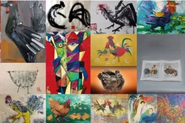 Ra mắt 60 tác phẩm nghệ thuật về loài gà