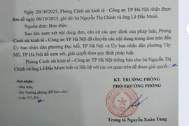 Cơ quan điều tra chuyển đơn của công dân đến phường Đại Mỗ và Tây Mỗ để giải quyết