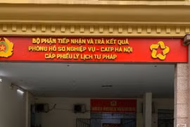 Công an Hà Nội thông báo địa điểm mới tiếp nhận giải quyết thủ tục về Phiếu Lý lịch tư pháp