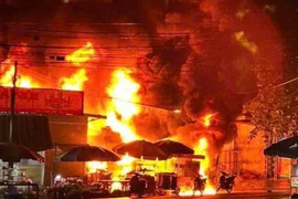 Cháy cửa hàng xăng dầu tại Bắc Ninh sau khi nhập nguyên liệu vào bồn 