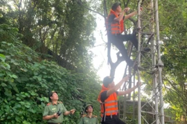 Lực lượng Công an tập trung khôi phục "mạch máu" thông tin giữa tâm bão lũ