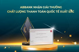 ABBANK được Wells Fargo vinh danh ngân hàng có chất lượng thanh toán quốc tế xuất sắc 