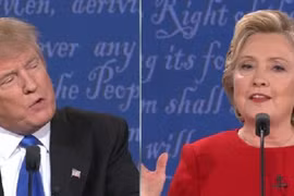 Bà Clinton thắng ông Trump trong cuộc tranh luận đầu tiên