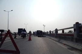 Tai nạn giao thông trên cầu Thanh Trì, 1 người tử vong