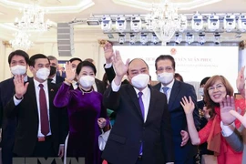 Chủ tịch nước Nguyễn Xuân Phúc gặp mặt đại diện kiều bào Việt Nam tại Nga