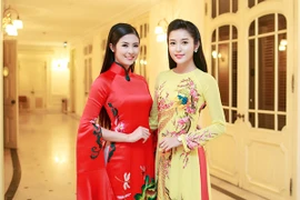 Ngọc Hân, Huyền My duyên dáng đọ sắc trong tà áo dài