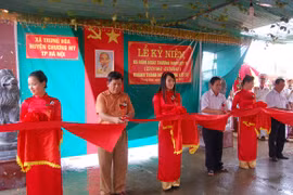 Khánh thành Nghĩa trang liệt sĩ xã Trung Hòa