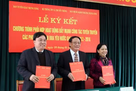 Ký kết phối hợp đẩy mạnh tuyên truyền các phong trào thi đua yêu nước