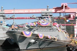 Hàn Quốc hạ thuỷ tàu hộ vệ tên lửa hiện đại