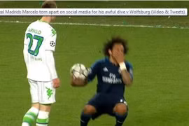 Hài hước với pha đóng kịch bất thành của Marcelo