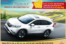 Honda CR--V tham gia "cuộc đua" khuyến mại