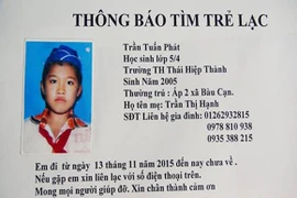Một học sinh tiểu học mất tích 10 ngày chưa tìm được