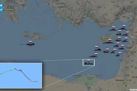 Ít nhất 15 tàu chiến Nga đậu ngoài khơi Syria sẵn sàng tham chiến?
