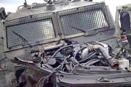 Phiến quân tấn công đoàn xe quân sự Nga, xe bọc thép Tiger bị phá hủy 