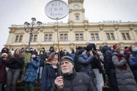 Khoảng 2.000 người biểu tình bất hợp pháp ở Matxcơva
