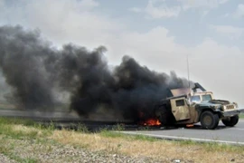 Đoàn xe quân sự Mỹ tới Syria bị tấn công