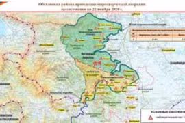 Nga công bố bản đồ mới của vùng Karabakh