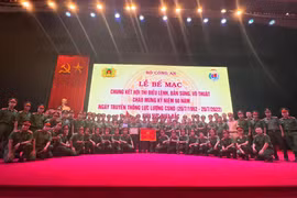 Công an Hà Nội giành giải Nhì toàn đoàn Hội thi điều lệnh, bắn súng, võ thuật 