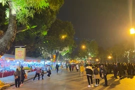 Hàng trăm người dân dự khai trương không gian phố đi bộ Trần Nhân Tông và khu vực phụ cận 