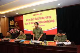 Công an Hà Nội: Thực hiện hiệu quả công tác tổ chức thi hành pháp luật và pháp chế 