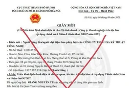 Tổ chức, cá nhân, hộ kinh doanh cảnh giác với thư mời giả mạo cơ quan thuế