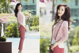 Không “sang chảnh”, Giáng My vẫn nổi bật trên phố