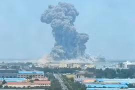 Nổ lớn rung chuyển nhà máy hóa chất ở Trung Quốc, ít nhất 5 người thiệt mạng