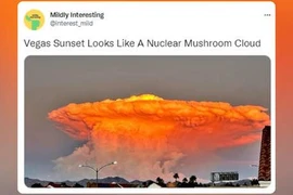 Xuất hiện “đám mây hình nấm” kỳ lạ ở thành phố lớn của Mỹ